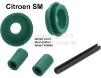 Citroen-2CV - SM, clutch master cylinder sealing set (17,5mm diameter, for short piston). Suitable for C