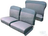 Citroen-DS-11CV-HY - Seat cover set (2x seat front, 1x seat bench rear). Suitable for Citroen 11CV BL (legere),