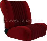 Sonstige-Citroen - Coverings in front + rear, Citroen DS Pallas, color dark red (grenat) streaked. (Strips in