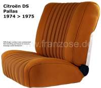 Alle - DS Pallas, Coverings in front + rear, Citroen DS Pallas 1974-1975, color ocher (Caramel). 