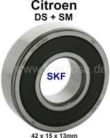 Citroen-2CV - Flywheel bearing (closed version/SKF), suitable for Citroen DS + SM. The bearing is suppli