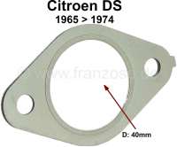 Citroen-DS-11CV-HY - Manifold seal exhaust (40mm inside diameter). Suitable for Citroen DS, starting from year 