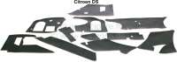 Citroen-DS-11CV-HY - Dashboard insulation set. These damming mats are body-laterally mounted. Suitable for Citr