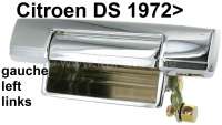 Citroen-DS-11CV-HY - Door handle outside on the left (top quality).  The handles are identically constructed in