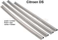Citroen-DS-11CV-HY - Door seal (4 fittings) in front + rear (body-laterally), horizontal at the box sill (white