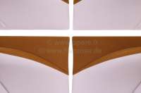 Citroen-2CV - DS Pallas, door linings (4 fittings). Material ocher (vieil or). Suitable for Citroen DS P