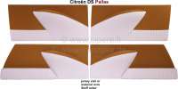 Citroen-2CV - DS Pallas, door linings (4 fittings). Material ocher (vieil or). Suitable for Citroen DS P