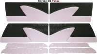 Sonstige-Citroen - DS Pallas, door linings (4 fittings). Material dark green (vert jura). Suitable for Citroe
