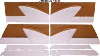 Citroen-DS-11CV-HY - DS Pallas, door linings (4 fittings). Material ocher. Coloured suitable to coverings 38322