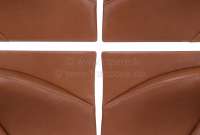 Citroen-DS-11CV-HY - DS Pallas, Door linings (4 fittings). Leather brown tabak, inclusive 4x cover from leather