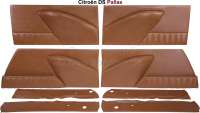 citroen ds 11cv hy door trim pallas linings 4 pieces leather P38076 - Image 2