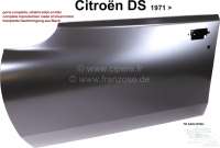 Citroen-2CV - Door front left (new part). Suitable for Citroen DS, from 1971 onwards (recessed door hand