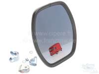 Citroen-DS-11CV-HY - Mirror with securing clip, without fixture arm. Suitable for Citroen HY, to year of constr
