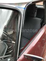 Peugeot - Draft deflector (2 pieces), for the front door panes. Colour: grey. Suitable for Citroen D