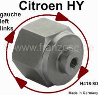 Citroen-DS-11CV-HY - Drive shaft nut left (right-hand thread). Suitable for Citroen HY. Or. No. H4168D. Torque: