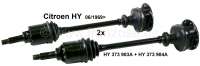 Citroen-DS-11CV-HY - Drive shaft on the left + on the right (2 pieces). Suitable for Citroen HY starting from y