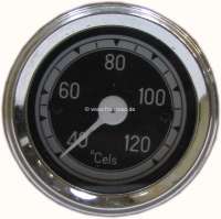 Citroen-DS-11CV-HY - Water temperature display 120°C. Dial in black. Diameter: 52mm. Suitable for Citroen 11CV