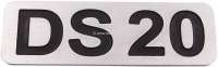 citroen ds 11cv hy emblem ds20 aluminum silver colored P37728 - Image 1