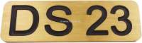 citroen ds 11cv hy emblem ds23 aluminum gold colored P37727 - Image 1