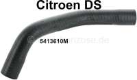Citroen-DS-11CV-HY - Crank case (engine block) air vent hose above. Connection to the air intake hose between c