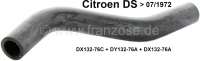 Citroen-2CV - Crank case (engine block) air vent hose down. Suitable for Citroen DS, to year of construc