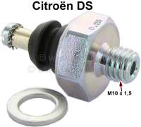 Citroen-DS-11CV-HY - Oil pressure switch, suitable for Ciroen DS. Reproduction. Thread: M10x1,5. Response press
