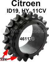 citroen ds 11cv hy engine block spur gear small 19 teeth P60915 - Image 1
