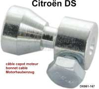 Citroen-DS-11CV-HY - Bonnet cable adjuster (adjusts the length at the latch). Suitable for Citroen DS. Per piec