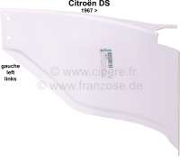 Citroen-DS-11CV-HY - Front linings connection sheet metal on the left. Suitable for Citroen DS, starting from y