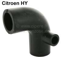 Citroen-DS-11CV-HY - Coolant hose above, curved around 90° (with external connection). Altogether 3 connection