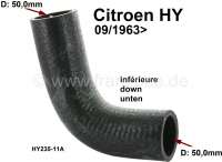 citroen ds 11cv hy engine cooling coolant hose down curved around P48153 - Image 1