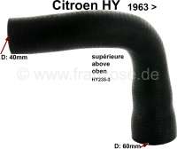 citroen ds 11cv hy engine cooling radiator hose above P60014 - Image 1