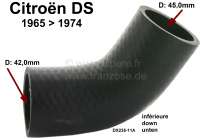 citroen ds 11cv hy engine cooling radiator hose down P34521 - Image 1