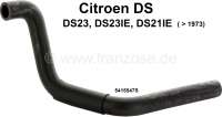 Citroen-DS-11CV-HY - Radiator hose (water hose), for the connection at the radiator expansion tank. Suitable fo