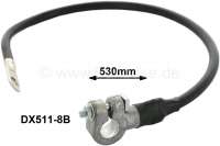 Citroen-DS-11CV-HY - Ground cable, suitable for Citroen DS, with battery on the right.  Or. No. DX511-8B