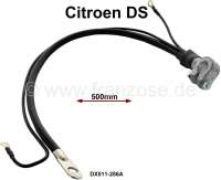 Alle - Ground) cable, suitable for Citroen DS, with battery on the left. Length 500mm. Or. Nr.DX5