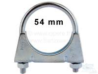 Citroen-2CV - Exhaust clip 54mm (clamp clip). Thread: M8