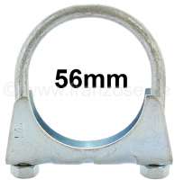 Citroen-DS-11CV-HY - Exhaust clip 56mm (clamp clip). Thread: M8