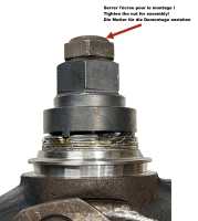 Alle - Ball joint locking nut (crown nut), for the upper ball joint. Suitable for Citroen DS, sta