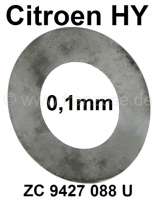 Citroen-DS-11CV-HY - Spacing washer (0,1mm), for the fusion axle between the lower support arms of the front ax