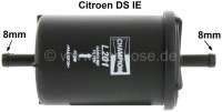 Citroen-DS-11CV-HY - Gasoline filter, round. Suitable for Citroen DS IE (injection engine). Outside diameter: 5