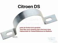citroen ds 11cv hy fuel system tank filler neck retaining clip P32552 - Image 1