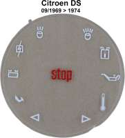 Citroen-2CV - Dashboard: Disk (synthetic, transparency, printed) for the combination instrument. Suitabl