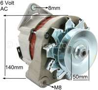 Alle - Generator conversion kit on 6 V alternating current. Suitable for Citroen 11CV. Consisting