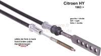citroen ds 11cv hy hand brake cable on left P48056 - Image 1