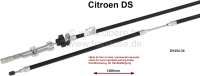 Citroen-DS-11CV-HY - Hand brake cable for hand operated parking brake. Suitable for Citroen DS. Length: 1380mm.