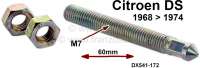 Citroen-DS-11CV-HY - Headlamp mounting bolt (stud bolt with ball), down. Length: 60mm. Suitable for Citroen DS 