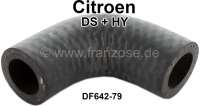 Citroen-DS-11CV-HY - Heater radiator hose 90°. Suitable for Citroen DS + HY (e.g. old version heater radiator)