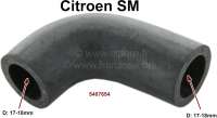 Citroen-DS-11CV-HY - Radiator hose at the heat exchanger. 90° arc. Suitable for Citroen SM. Or. No. 5407654