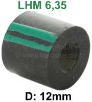 Citroen-DS-11CV-HY - Hydraulic line rubber 6,35mm. LHM (green). 12mm outside diameter. About 10mm long. Only su